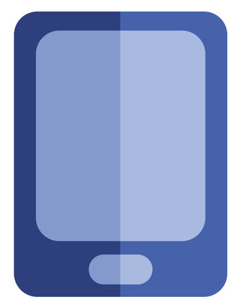 Purple phone, illustration, vector, on a white background.のイラスト素材