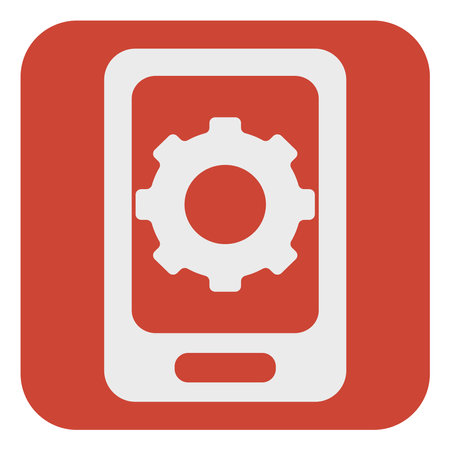 App development, illustration, vector, on a white background.のイラスト素材