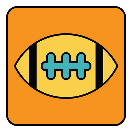 American football, illustration, vector, on a white background.のイラスト素材