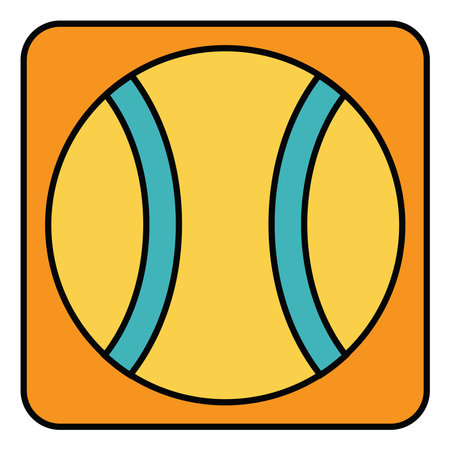 Yellow ball, illustration, vector, on a white background.のイラスト素材