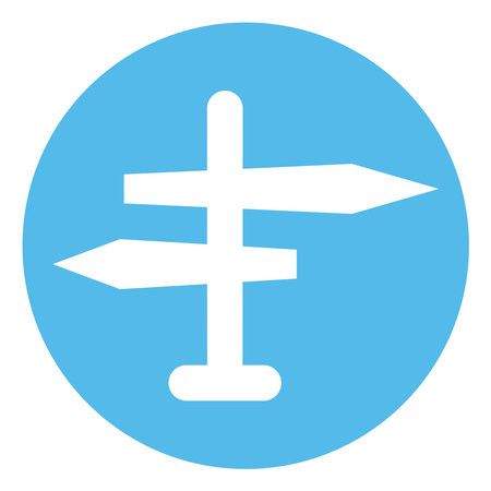 Travel directions, illustration, vector, on a white background.のイラスト素材