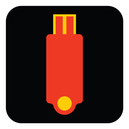 USB flash, illustration, vector, on a white background.のイラスト素材