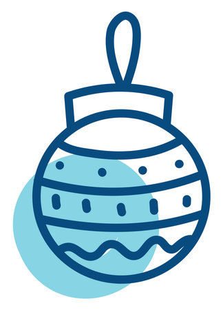 Winter decoration, illustration, vector, on a white background.のイラスト素材