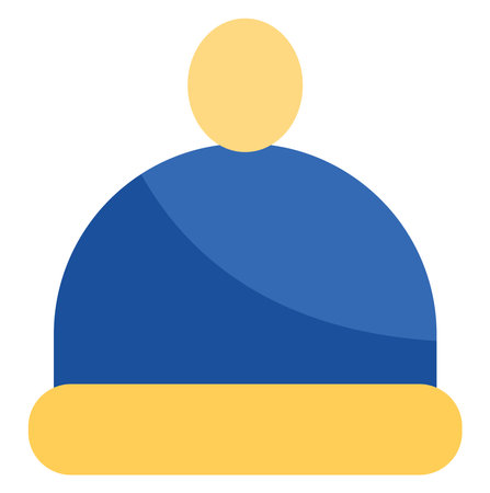 Winter hat, illustration, vector, on a white background.のイラスト素材