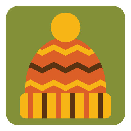 Autumn hat, illustration, vector on a white background.のイラスト素材