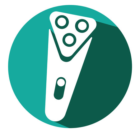 Electric razor, illustration, vector on a white background.のイラスト素材