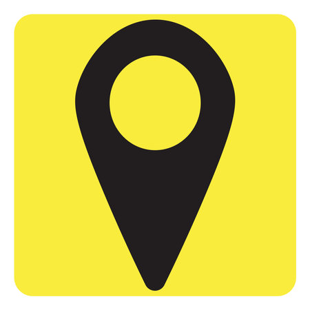 Contact location, illustration, vector on a white background.のイラスト素材