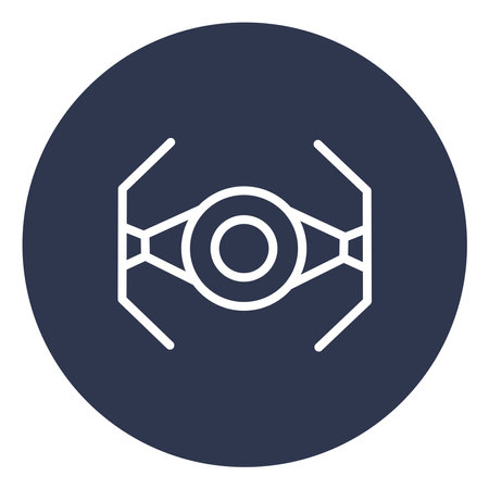 Space warship, illustration, vector on a white background.のイラスト素材