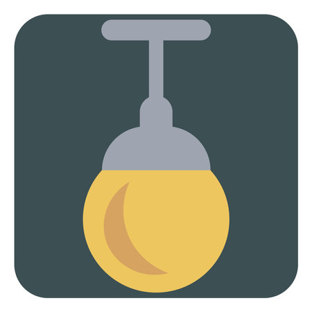 Cafe chandelier, illustration, vector on a white background.のイラスト素材