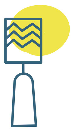 Little lamp, illustration, vector on a white background.のイラスト素材