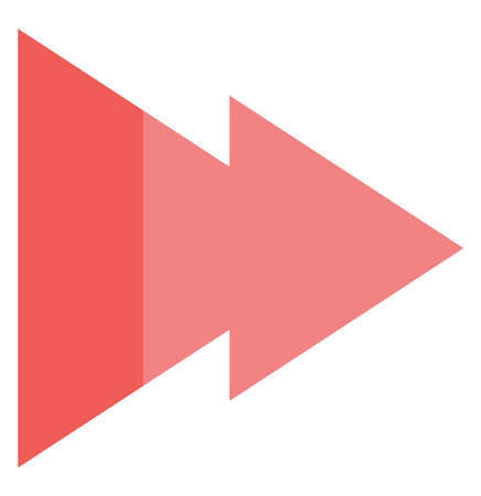 Forward music, illustration, vector on a white background.