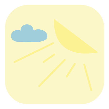 Weather app, illustration, vector on a white background.のイラスト素材