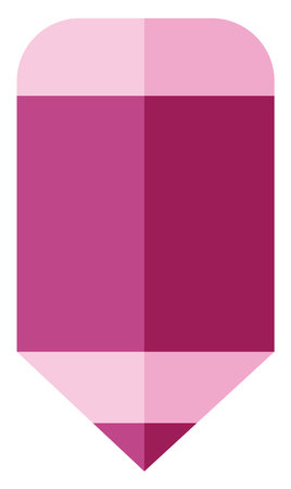 School pencil, illustration, vector on a white background.のイラスト素材