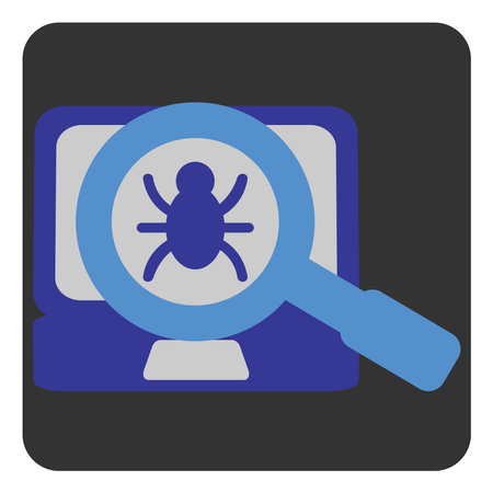 Software Development bug, illustration, vector on a white background.のイラスト素材
