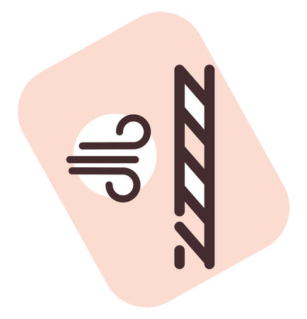 Windproof textile, illustration, vector on a white background.のイラスト素材