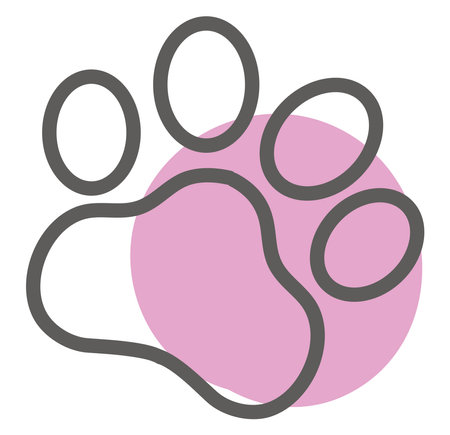 Pet dog, illustration, vector on a white background.のイラスト素材