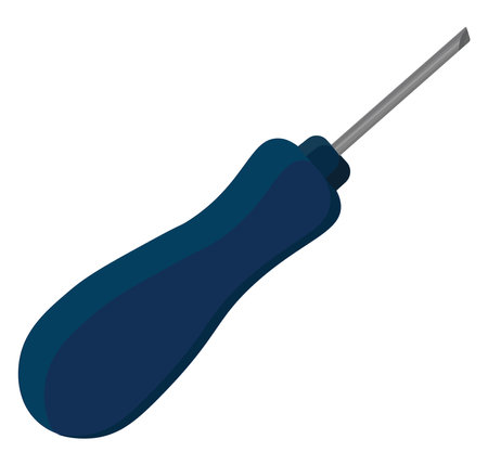 Blue bradaw tool, illustration, vector on a white background.のイラスト素材