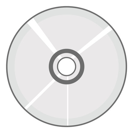Audio cd, illustration, vector on a white background.のイラスト素材