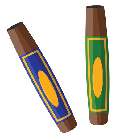 Addictive cigars, illustration, vector on a white background.のイラスト素材