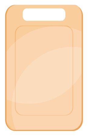 Food chopping board, illustration, vector on a white background.のイラスト素材