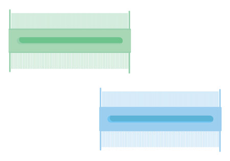 Special hair comb, illustration, vector on a white background.の写真素材