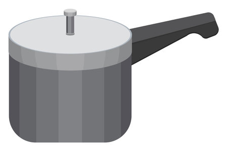 Metal cooker, illustration, vector on a white background.のイラスト素材