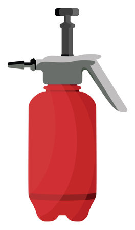Gas cylinder, illustration, vector on a white background.のイラスト素材