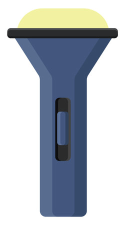 Electric torch, illustration, vector on a white background.のイラスト素材