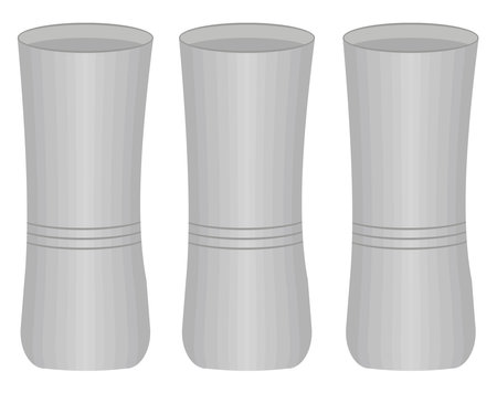 Glasses for water, illustration, vector on a white background.のイラスト素材