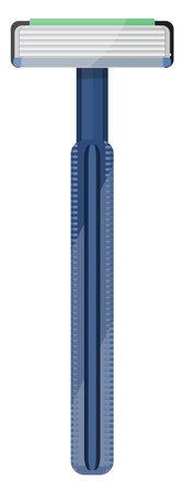 Shaving razor, illustration, vector on a white background.のイラスト素材