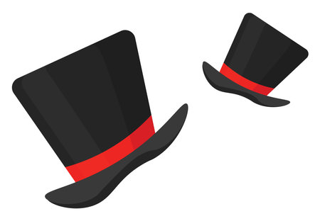 Magic hat, illustration, vector on a white background.のイラスト素材