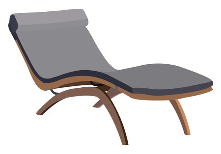 Lounge chair, illustration, vector on a white background.のイラスト素材