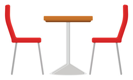 Reading table, illustration, vector on a white background.のイラスト素材