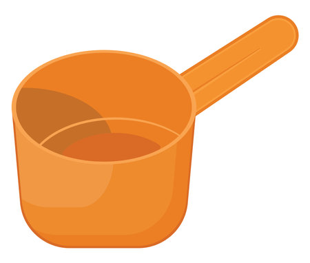 Flour scoop, illustration, vector on a white background.のイラスト素材