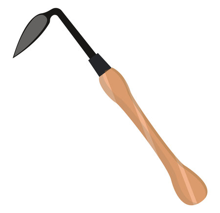 Garden weeder, illustration, vector on a white background.のイラスト素材