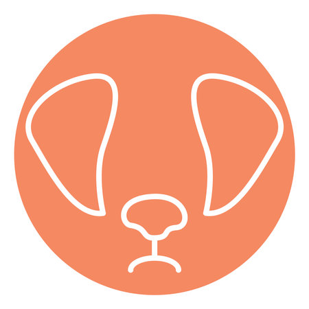 Animal dog, illustration, vector on a white background.のイラスト素材