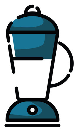 Household blender, illustration, vector on a white background.のイラスト素材