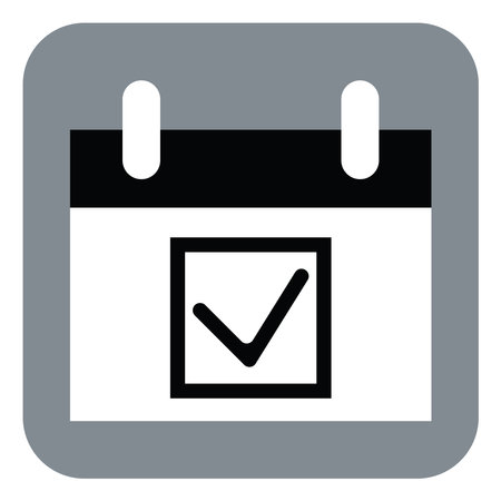 Management done on time, illustration, vector on a white background.のイラスト素材