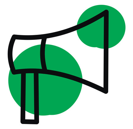 Music booster, illustration, vector on a white background.のイラスト素材