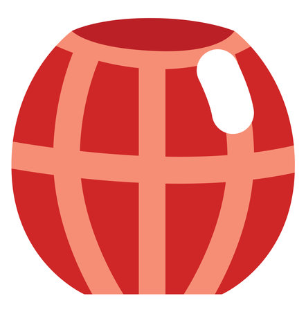 Winery barrel, illustration, vector on a white background.のイラスト素材