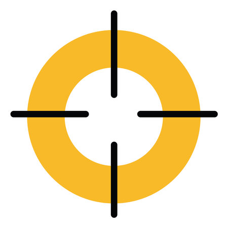 Army target, illustration, vector on a white background.のイラスト素材