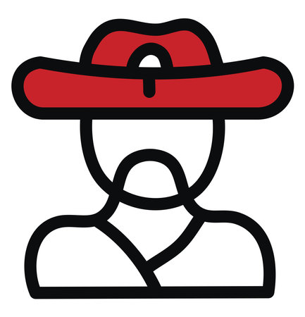 Chinese man, illustration, vector on a white background.のイラスト素材