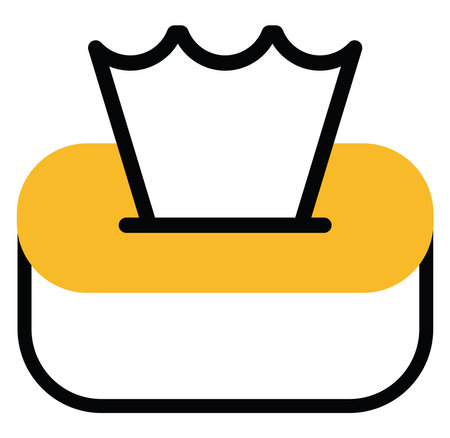 Cleaning tissues, illustration, vector on a white background.のイラスト素材