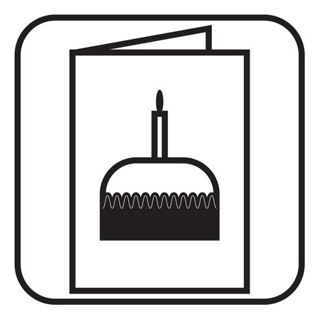 Celebration postcard, illustration, vector on a white background.の写真素材