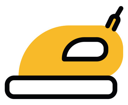 Fabric ironing, illustration, vector on a white background.のイラスト素材