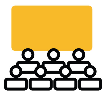 Movie premiere, illustration, vector on a white background.のイラスト素材