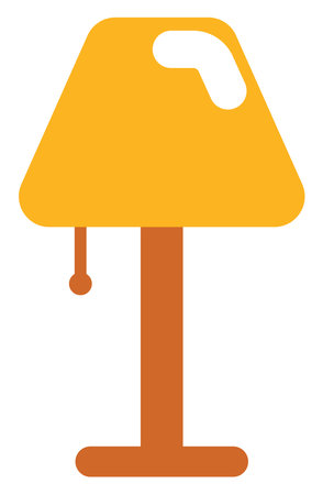 Old lamp, illustration, vector on a white background.のイラスト素材