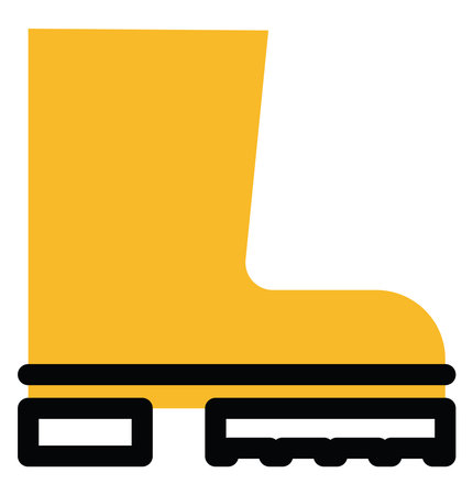 Garden boots, illustration, vector on a white background.のイラスト素材