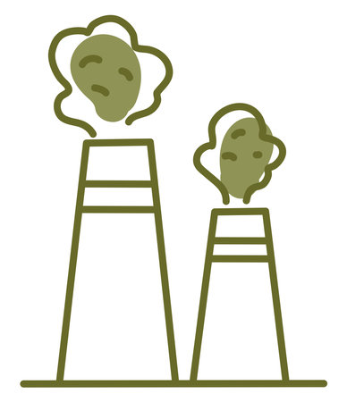 Burning trash, illustration, vector on a white background.のイラスト素材