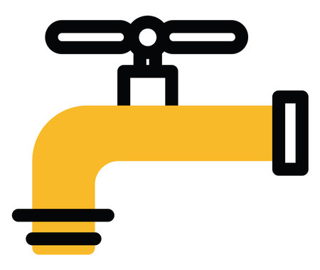 Garden tap, illustration, vector on a white background.のイラスト素材